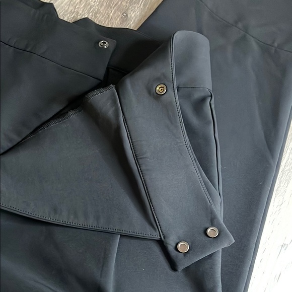 ADAY Black Wide Leg Dress Pants with Pleats - Picture 6 of 16